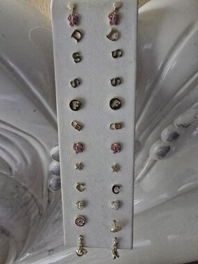 Women’s Pink Butterfly and Mixed Stud Earring Set